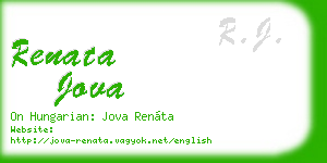 renata jova business card